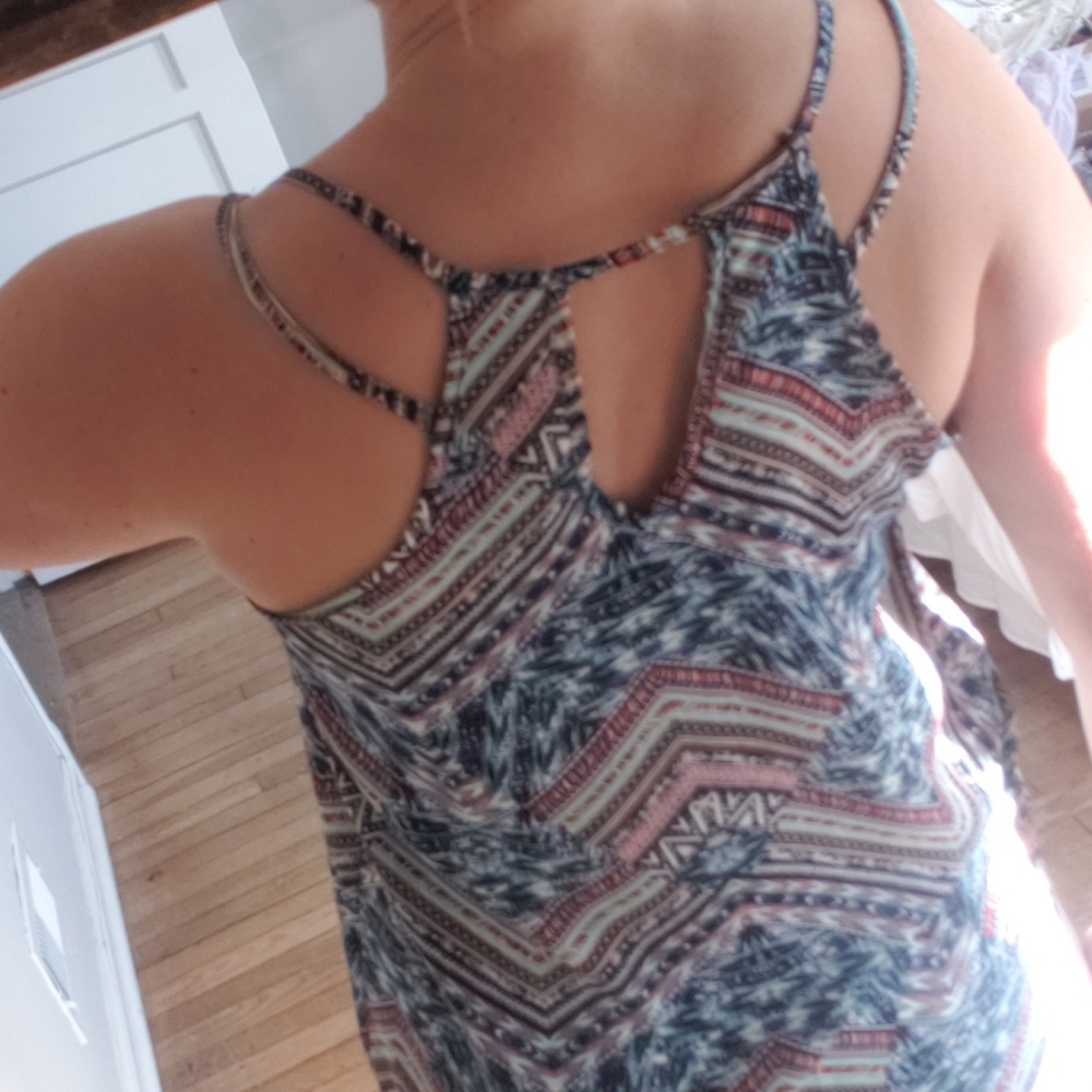 Multi Color Chevron Tank Top - Picture 6 of 6